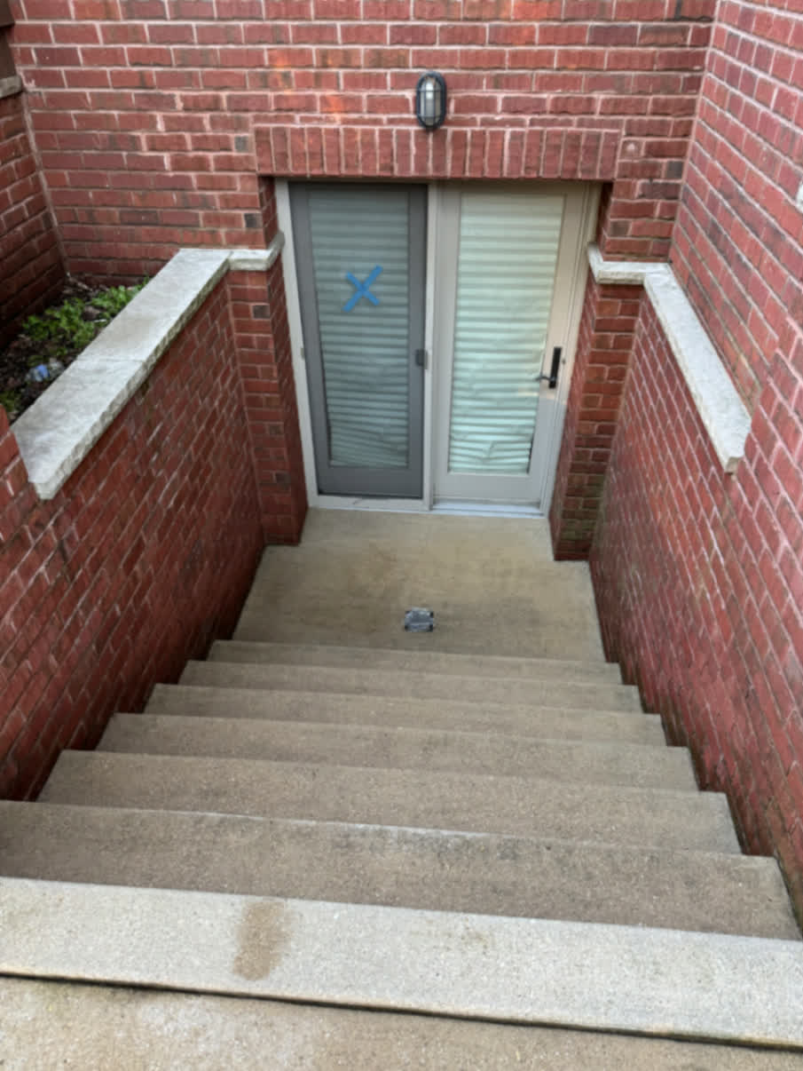 Concrete Stairwell Cleaning — after